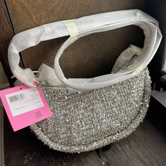 Kate Spade Smile Tweed Small Crossbody - Picture 2 of 7